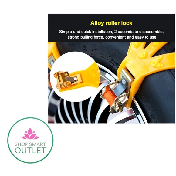 GOOD ROAD TIRE Snow Chains - Premium Quality Strong Durable All Season Anti-Sk.. - Picture 3 of 12